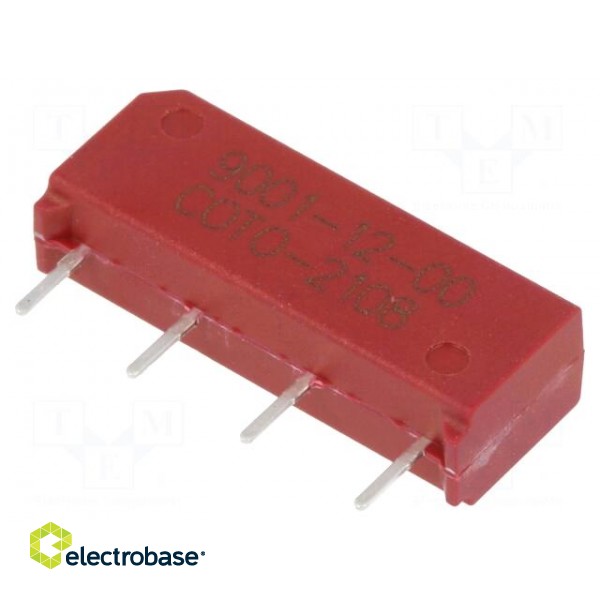 Relay: reed switch | SPST-NO | Ucoil: 12VDC | 0.5A | max.200VDC | 10W