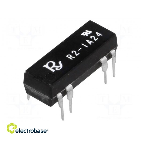Relay: reed switch | SPST-NO | Ucoil: 24VDC | 1A | max.250VDC | 10VA