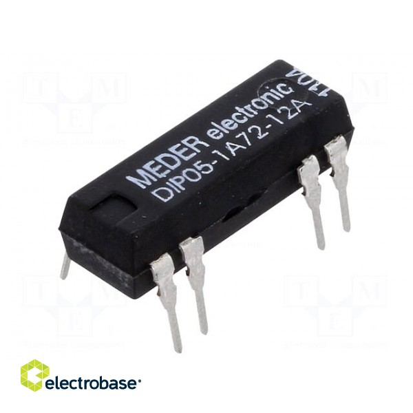 Relay: reed switch | SPST-NO | Ucoil: 5VDC | 1A | max.200VDC | 50mW | PCB