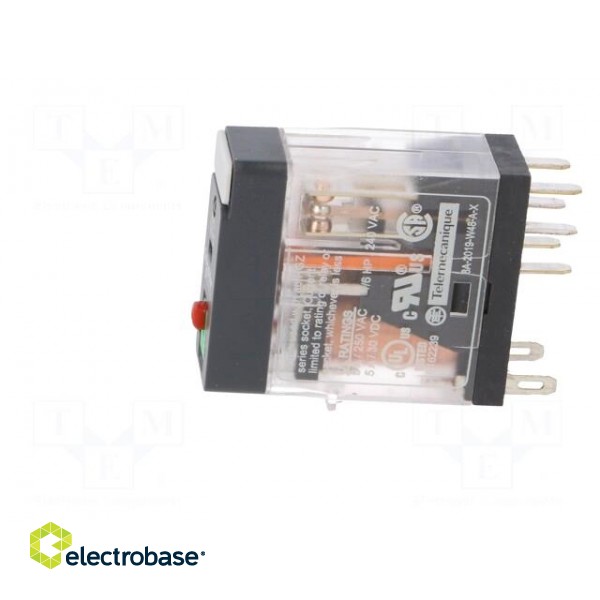 Relay: electromagnetic | DPDT | Ucoil: 120VAC | 5A | 5A/250VAC | socket image 3
