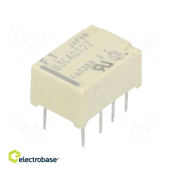 Relay: electromagnetic | DPDT | Ucoil: 12VDC | 0.3A/125VAC | 1A/30VDC фото 1