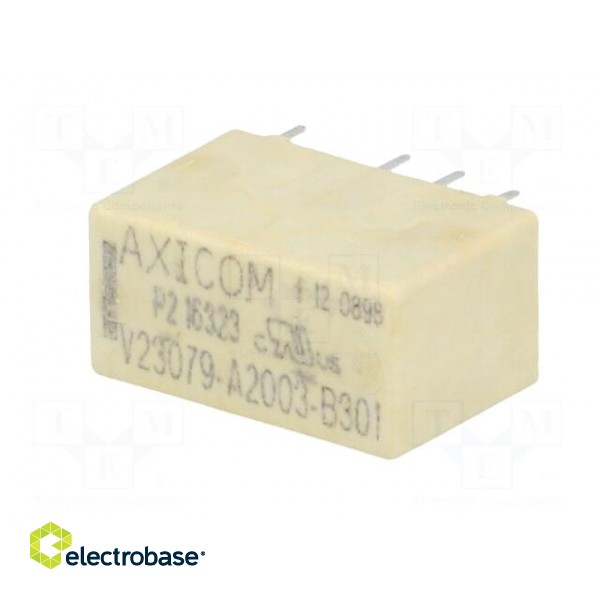 Relay: electromagnetic | DPDT | Ucoil: 12VDC | 0.5A/125VAC | 2A/30VDC image 2