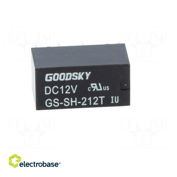 Relay: electromagnetic | DPDT | Ucoil: 12VDC | 2A | 1A/120VAC | 2A/24VDC paveikslėlis 9