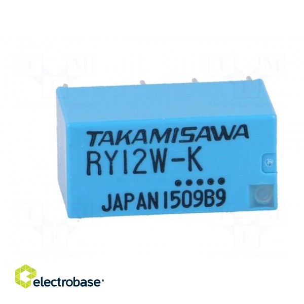 Relay: electromagnetic | DPDT | Ucoil: 12VDC | 1A | 0.5A/120VAC | PCB фото 9