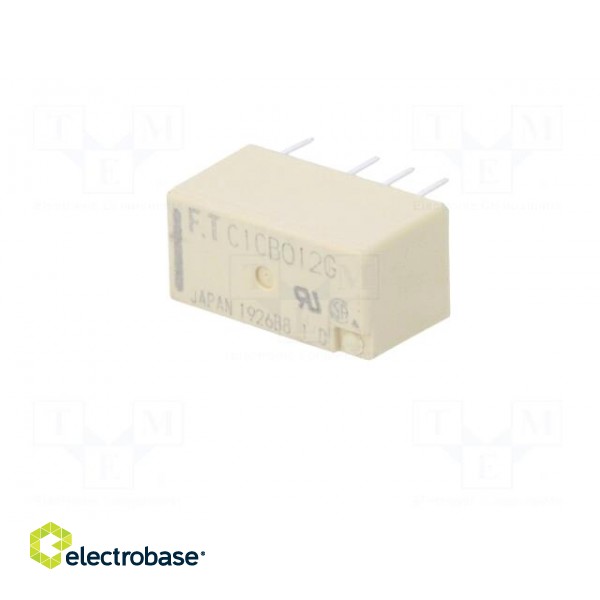 Relay: electromagnetic | DPDT | Ucoil: 12VDC | 2A | 0.3A/125VAC | THT фото 2