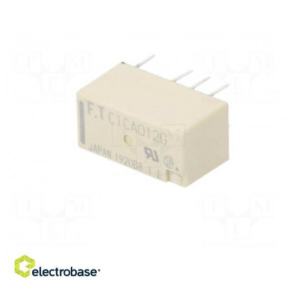 Relay: electromagnetic | DPDT | Ucoil: 12VDC | 0.3A/125VAC | 1A/30VDC image 2