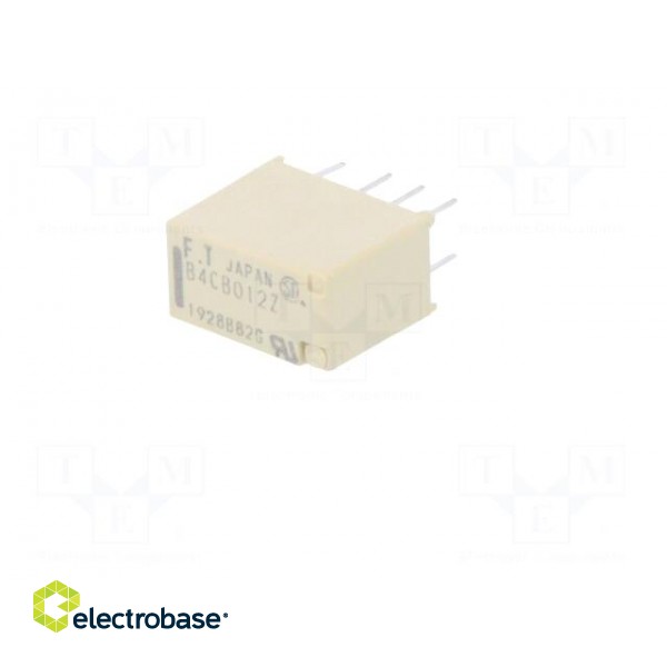 Relay: electromagnetic | DPDT | Ucoil: 12VDC | 2A | 0.3A/125VAC | THT image 2