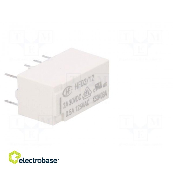 Relay: electromagnetic | DPDT | Ucoil: 12VDC | 0.5A/125VAC | 2A/30VDC фото 8