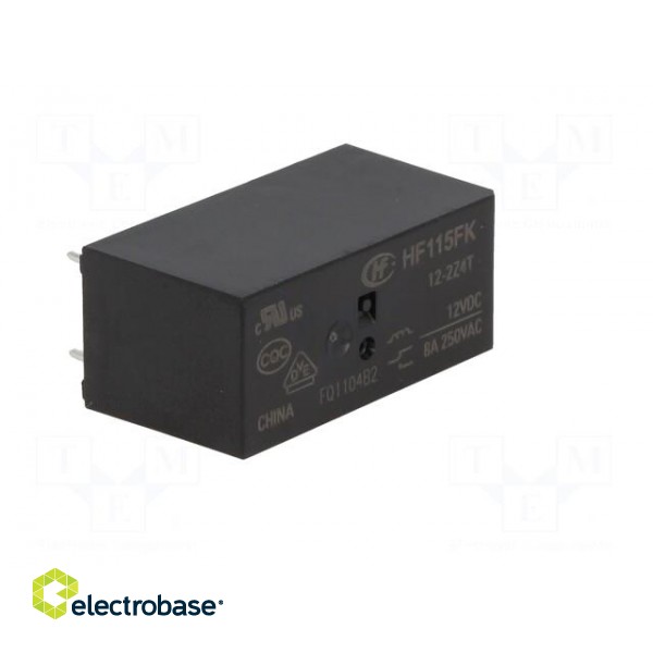 Relay: electromagnetic | DPDT | Ucoil: 12VDC | 8A | 8A/250VAC | PCB фото 8
