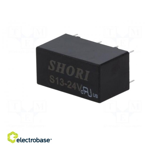 Relay: electromagnetic | DPDT | Ucoil: 24VDC | 0.5A/125VAC | 1A/30VDC фото 2