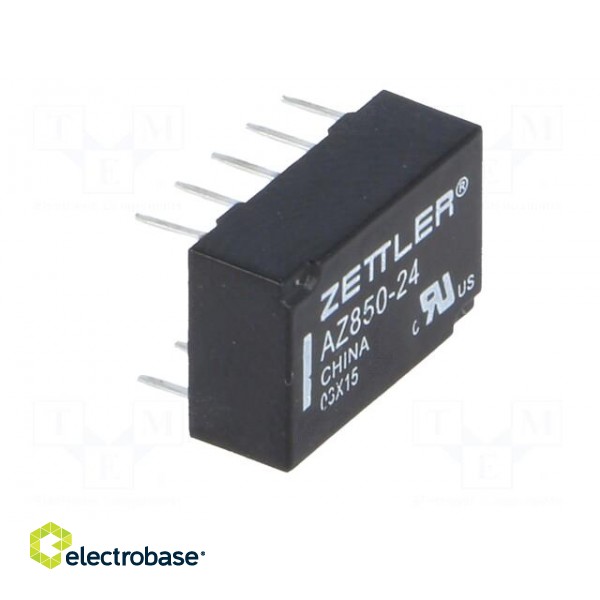 Relay: electromagnetic | DPDT | Ucoil: 24VDC | 0.5A/125VAC | 1A/30VDC фото 8