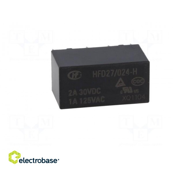 Relay: electromagnetic | DPDT | Ucoil: 24VDC | 1A/125VAC | 2A/30VDC | 2A image 9
