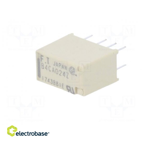 Relay: electromagnetic | DPDT | Ucoil: 24VDC | 2A | 0.3A/125VAC | THT фото 2