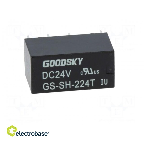 Relay: electromagnetic | DPDT | Ucoil: 24VDC | 1A/120VAC | 2A/24VDC | 2A фото 9