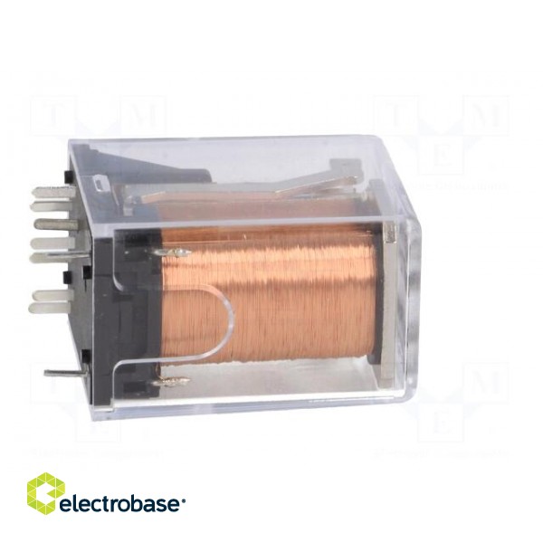 Relay: electromagnetic | DPDT | Ucoil: 24VDC | 2A | miniature | socket фото 7