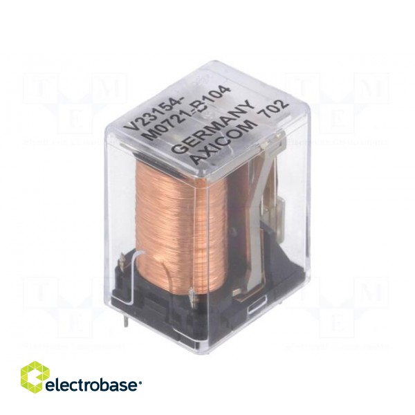 Relay: electromagnetic | DPDT | Ucoil: 24VDC | 2A | miniature | socket фото 1