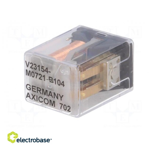 Relay: electromagnetic | DPDT | Ucoil: 24VDC | 2A | miniature | socket фото 2