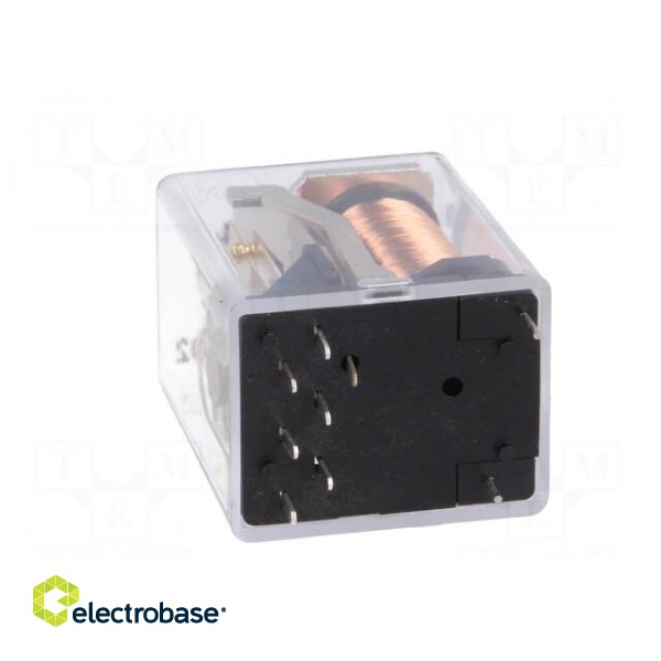 Relay: electromagnetic | DPDT | Ucoil: 24VDC | 2A | miniature | socket фото 5