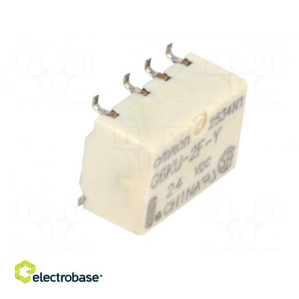 Relay: electromagnetic | DPDT | Ucoil: 24VDC | Icontacts max: 1A | SMD фото 8