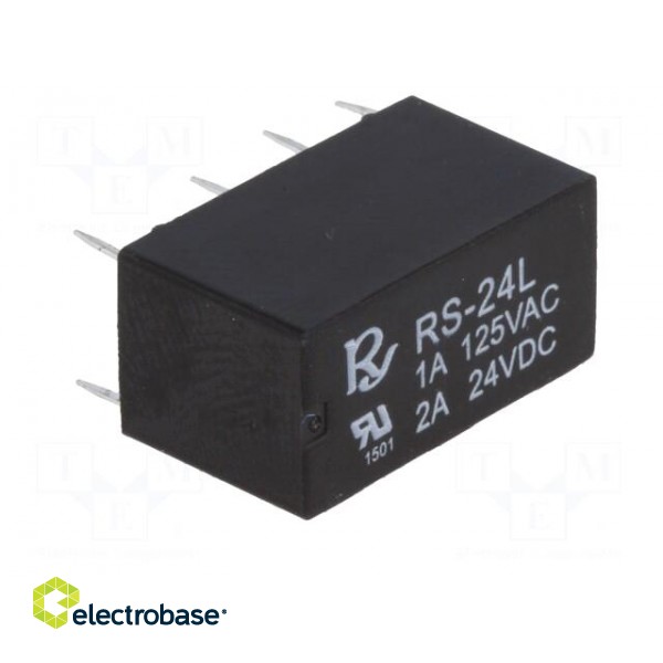 Relay: electromagnetic | DPDT | Ucoil: 24VDC | 1A/120VAC | 1.25A/30VDC фото 8