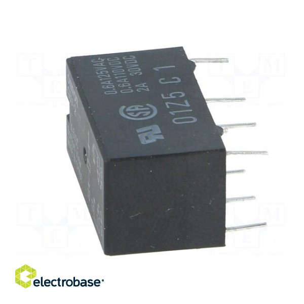 Relay: electromagnetic | DPDT | Ucoil: 4.5VDC | 0.5A/125VAC | 2A/30VDC image 3