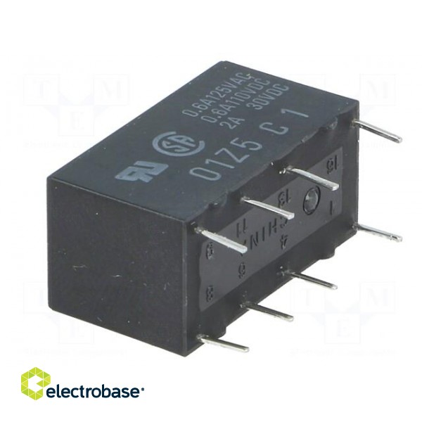 Relay: electromagnetic | DPDT | Ucoil: 4.5VDC | 0.5A/125VAC | 2A/30VDC image 4