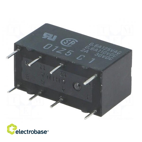 Relay: electromagnetic | DPDT | Ucoil: 4.5VDC | 0.5A/125VAC | 2A/30VDC image 6