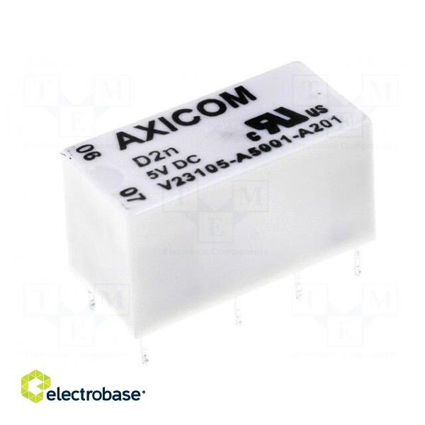 Relay: electromagnetic | DPDT | Ucoil: 6VDC | 3A | 0.5A/125VAC | PCB