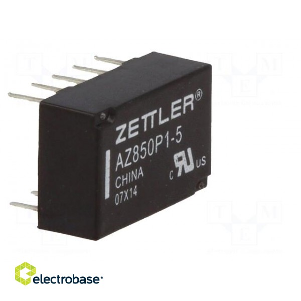 Relay: electromagnetic | DPDT | Ucoil: 5VDC | 0.5A/125VAC | 1A/30VDC image 8