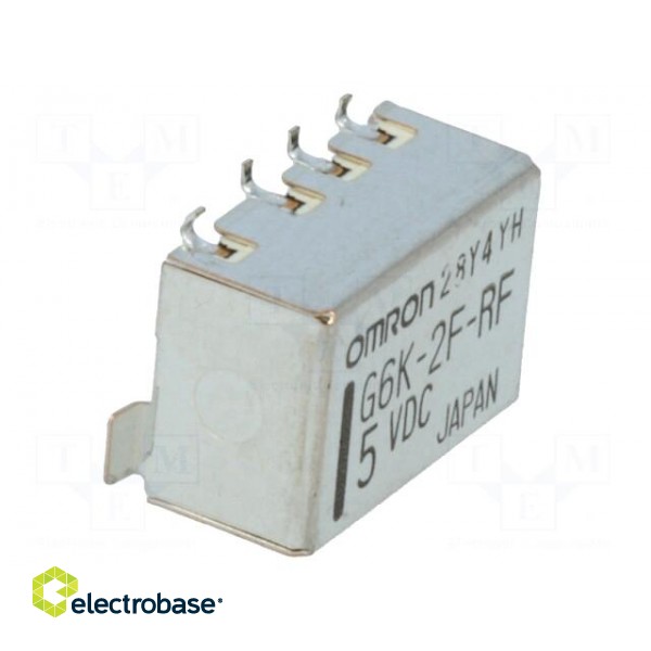 Relay: electromagnetic | DPDT | Ucoil: 5VDC | 0.3A/125VAC | 1A/30VDC image 8