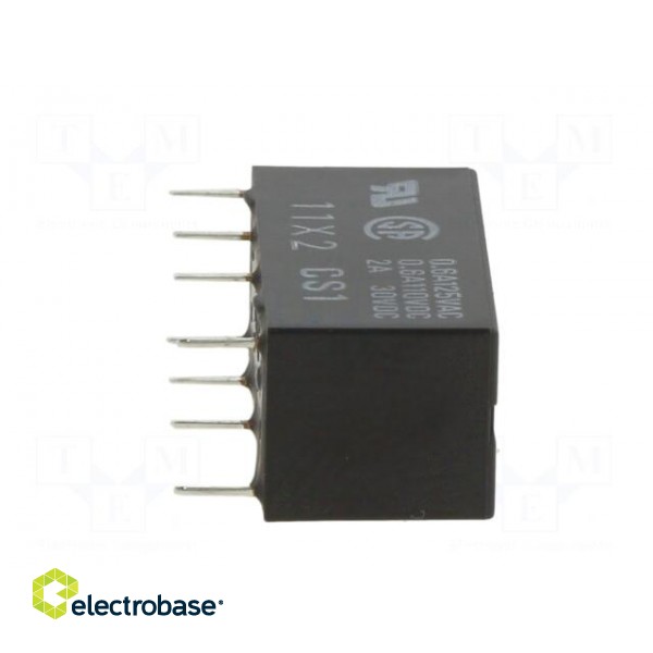 Relay: electromagnetic | DPDT | Ucoil: 9VDC | Icontacts max: 2A | PCB image 9