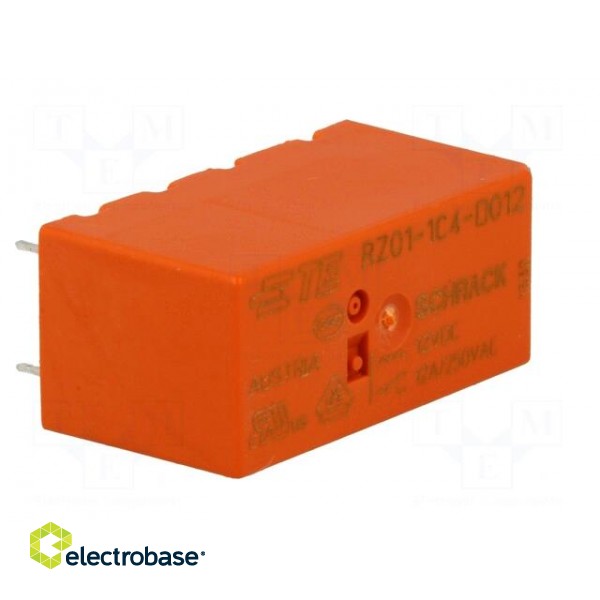 Relay: electromagnetic | SPDT | Ucoil: 12VDC | 12A/250VAC | 12A/24VDC image 8