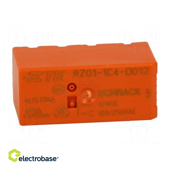 Relay: electromagnetic | SPDT | Ucoil: 12VDC | 12A/250VAC | 12A/24VDC image 9