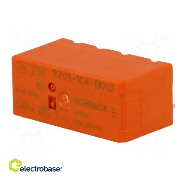 Relay: electromagnetic | SPDT | Ucoil: 12VDC | 12A/250VAC | 12A/24VDC image 2