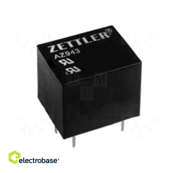 Relay: electromagnetic | SPST-NO | Ucoil: 12VDC | 15A/125VAC | 15A