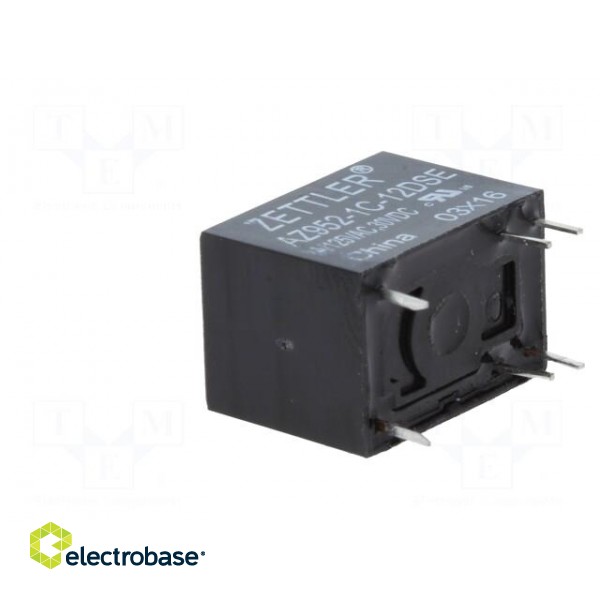 Relay: electromagnetic | SPDT | Ucoil: 12VDC | 1A/125VAC | 1A/30VDC | 1A фото 4