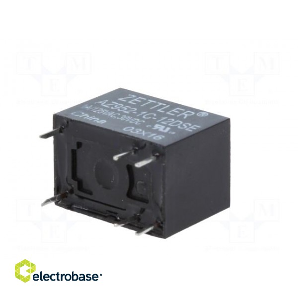 Relay: electromagnetic | SPDT | Ucoil: 12VDC | 1A/125VAC | 1A/30VDC | 1A фото 6