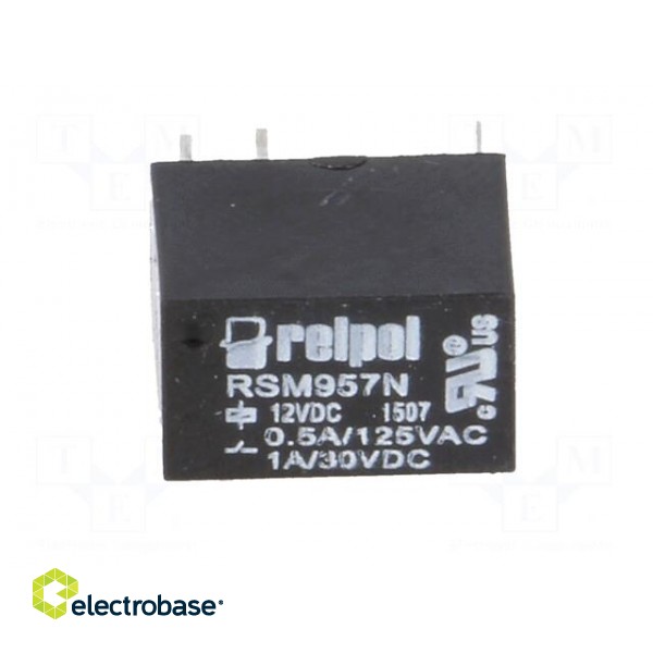 Relay: electromagnetic | SPDT | Ucoil: 12VDC | 1A | 0.5A/125VAC | PCB фото 9