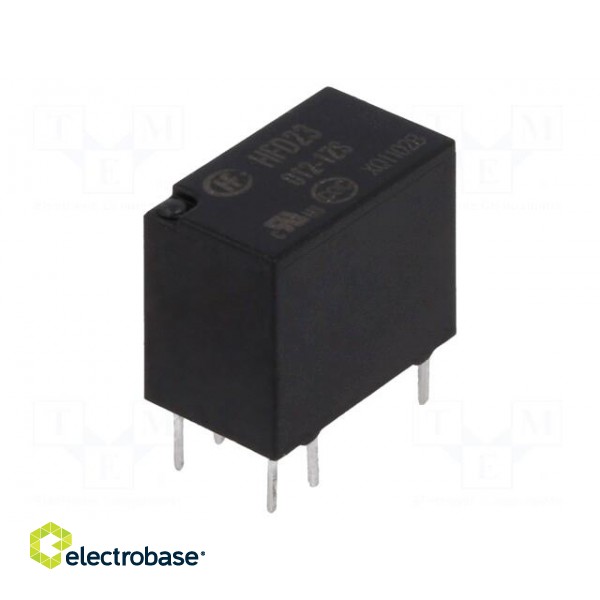 Relay: electromagnetic | SPDT | Ucoil: 12VDC | 2A | 0.5A/125VAC | PCB image 1