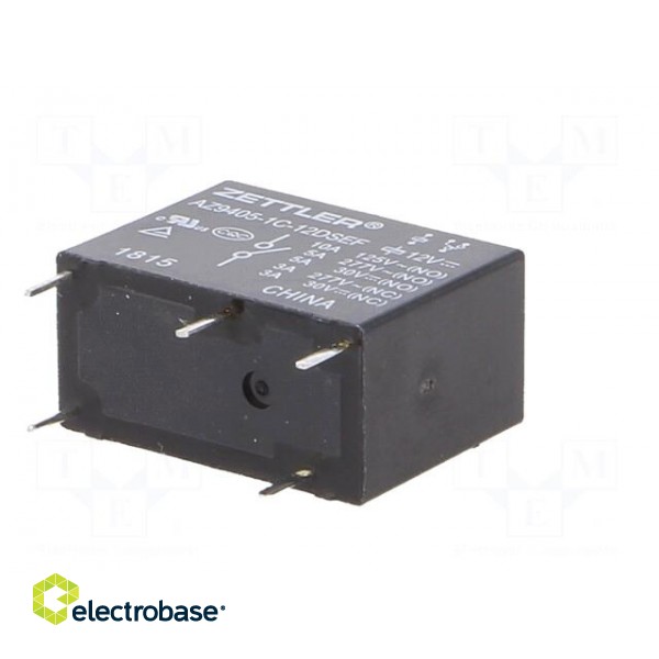 Relay: electromagnetic | SPDT | Ucoil: 12VDC | 10A | 5A/277VAC | PCB фото 6
