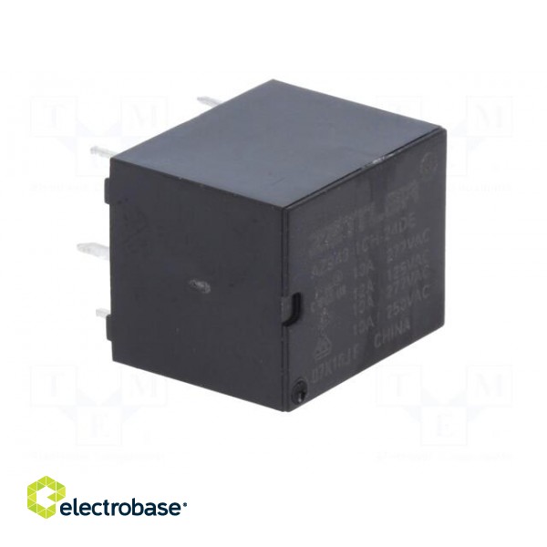 Relay: electromagnetic | SPDT | Ucoil: 24VDC | 15A | 10A/277VAC | PCB image 2