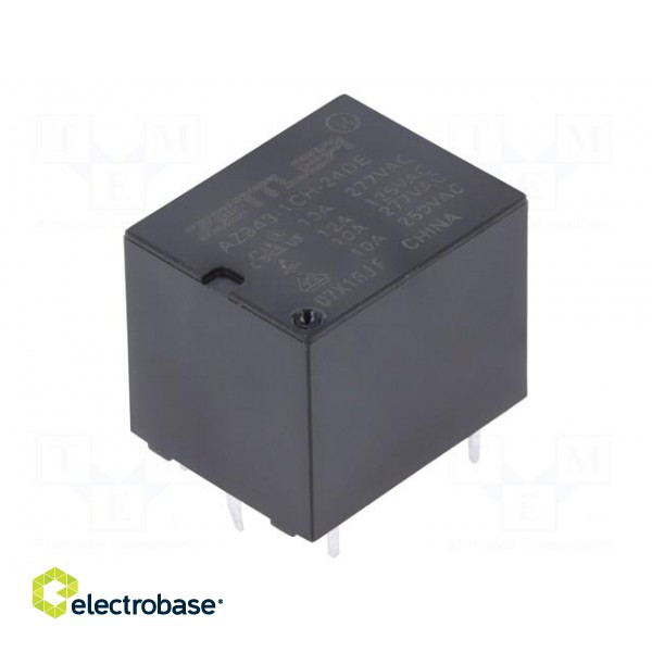 Relay: electromagnetic | SPDT | Ucoil: 24VDC | 15A | 10A/277VAC | PCB image 1