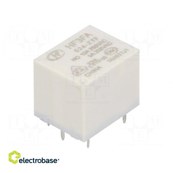 Relay: electromagnetic | SPDT | Ucoil: 24VDC | 10A | 10A/277VAC | PCB image 1