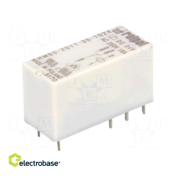 Relay: electromagnetic | SPDT | Ucoil: 24VDC | 16A/250VAC | 16A/24VDC фото 1