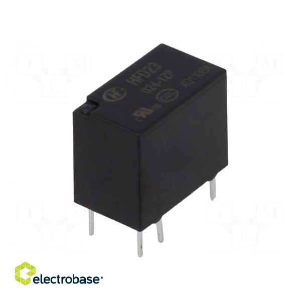 Relay: electromagnetic | SPDT | Ucoil: 24VDC | 0.5A/125VAC | 1A/30VDC фото 1