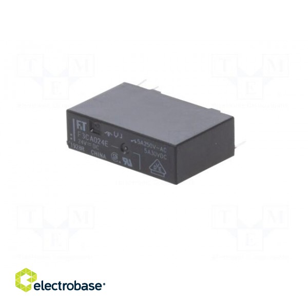 Relay: electromagnetic | SPDT | Ucoil: 24VDC | 5A | 5A/250VAC | 5A/30VDC image 2
