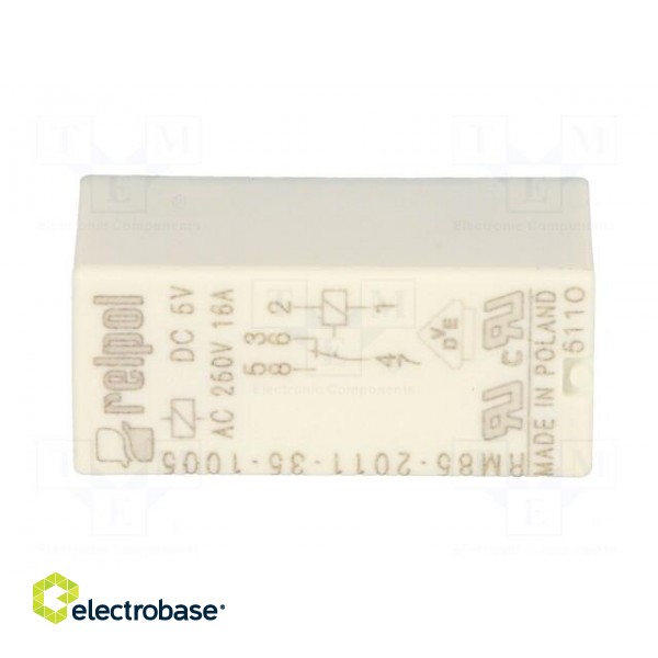 Relay: electromagnetic | SPDT | Ucoil: 5VDC | Icontacts max: 16A | PCB image 9