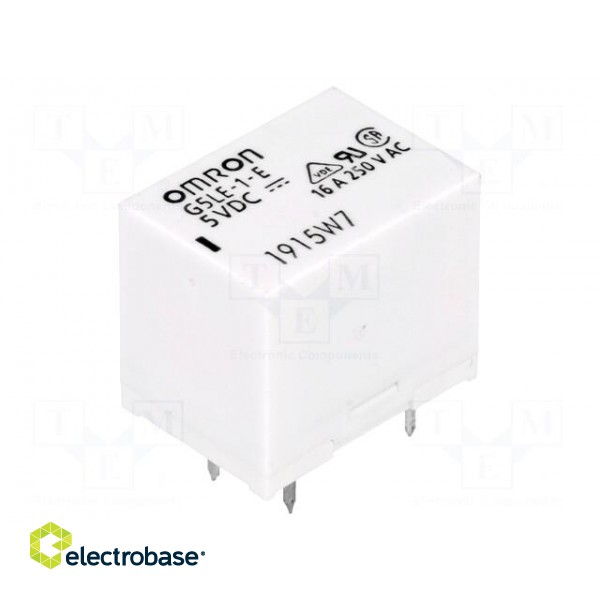 Relay: electromagnetic | SPDT | Ucoil: 5VDC | Icontacts max: 16A | PCB фото 1