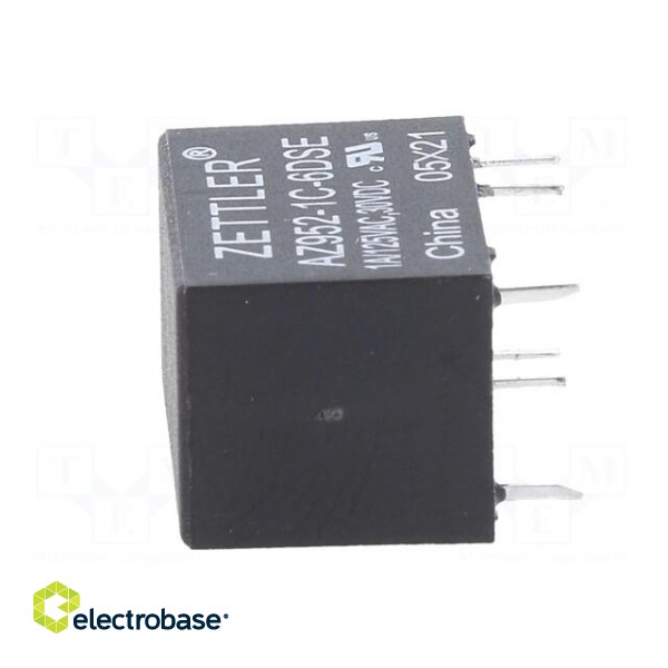 Relay: electromagnetic | SPDT | Ucoil: 6VDC | 1A | 1A/125VAC | 1A/30VDC фото 3