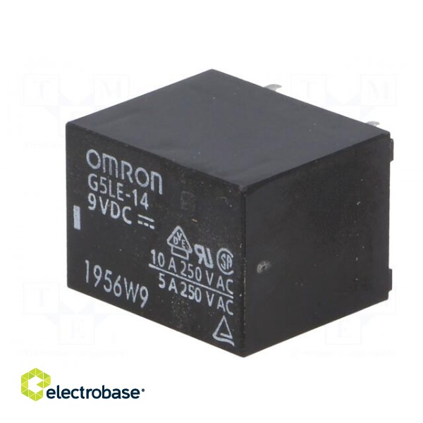 Relay: electromagnetic | SPDT | Ucoil: 9VDC | 10A/240VAC | 8A/30VDC фото 2